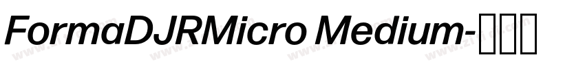 FormaDJRMicro Medium字体转换